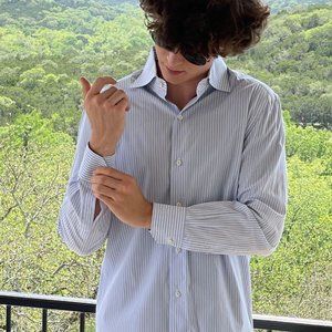 Lorenzini Striped Button-Down Shirt